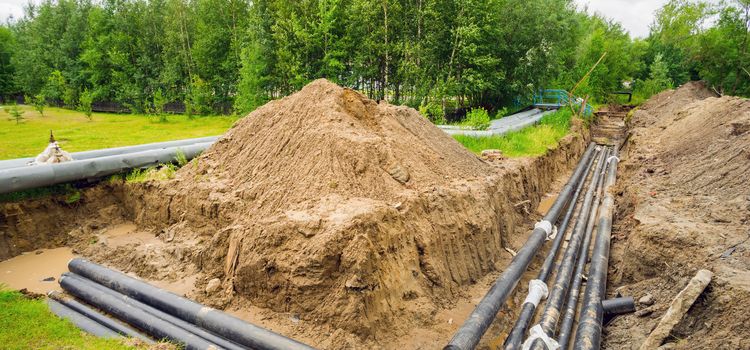 Szennyvíz csatorna kiépítése, szennyvízcső szerelése